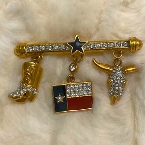 Vintage Texas Brooch